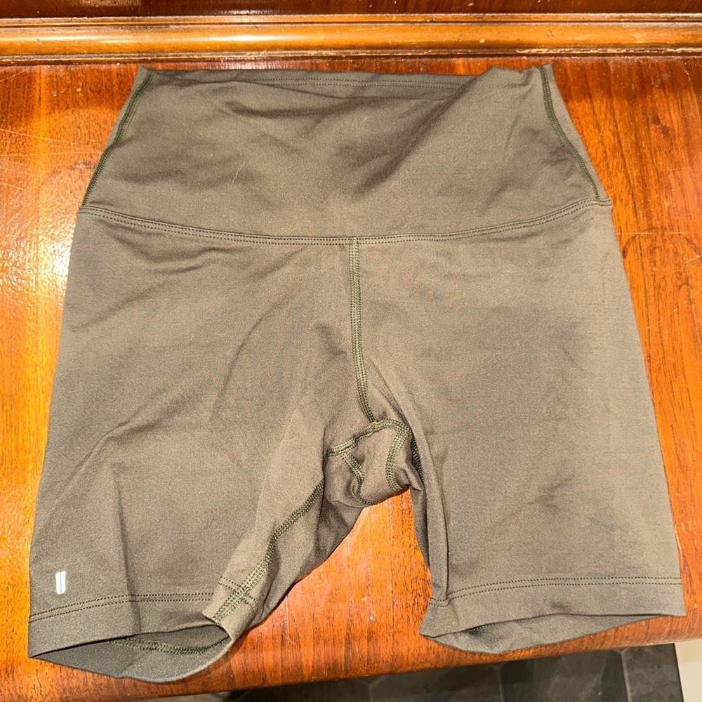 Olive Green No Bull biker shorts